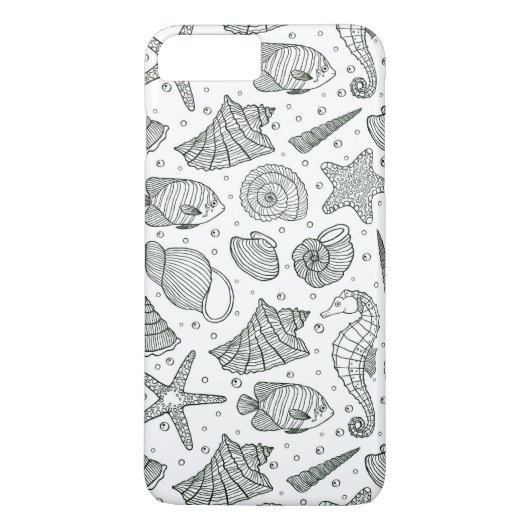 Ocean Inhabitants Patroon 3 Case-Mate iPhone Case (Achterkant)