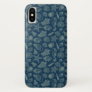 Ocean Inhabitants Pattern 2 iPhone X Hoesje