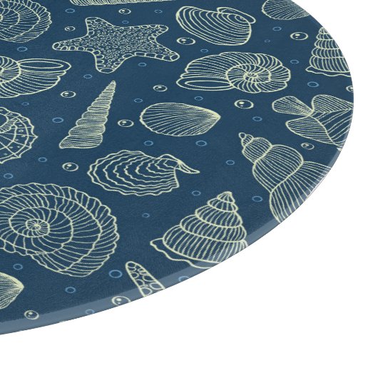 Ocean Inhabitants Pattern 2 Snijplank (Hoek)