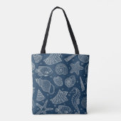 Ocean Inhabitants Pattern 2 Tote Bag (Achterkant)