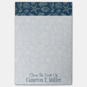 Ocean Inhabitants Pattern Jouw namen toevoegen Post-it® Notes