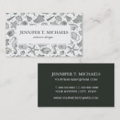 Ocean Inhabitants Pattern Visitekaartje (Voorkant / Achterkant)