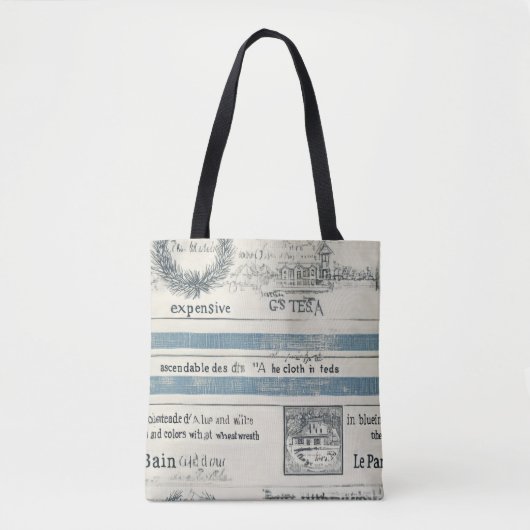 Ocean-Inspired Beach Canvas tas (Voorkant)