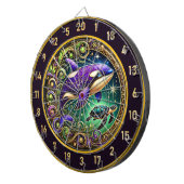 Ocean-Inspired Orca Dartboard Muuraccent Dartbord (Voorkant Rechts)