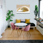 Ocean Inspired Seashell Art Canvas Afdruk