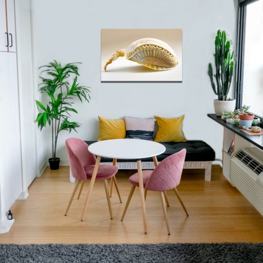 Ocean Inspired Seashell Art Canvas Afdruk