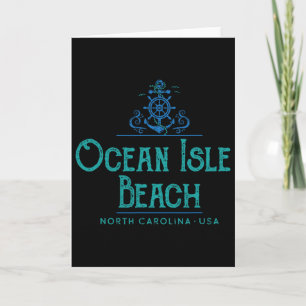 Ocean Isle Beach North Carolina Nautilus ontwerp Kaart