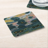 Ocean Jasper Slab Vierkante Kartonnen Onderzetter (Schuin)