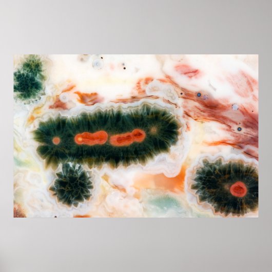 Ocean Jasper Stone gevonden in Madagascar Poster (Voorkant)