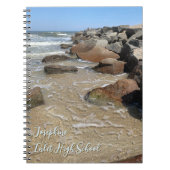 Ocean Jetty Rocks Personalized Notebook Notitieboek (Voorkant)