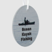 Ocean Kayak Fishing Black Silhouette Kayaking Blue (devant)