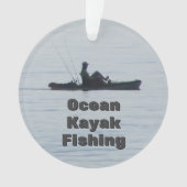 Ocean Kayak Fishing Black Silhouette Kayaking Blue (devant)
