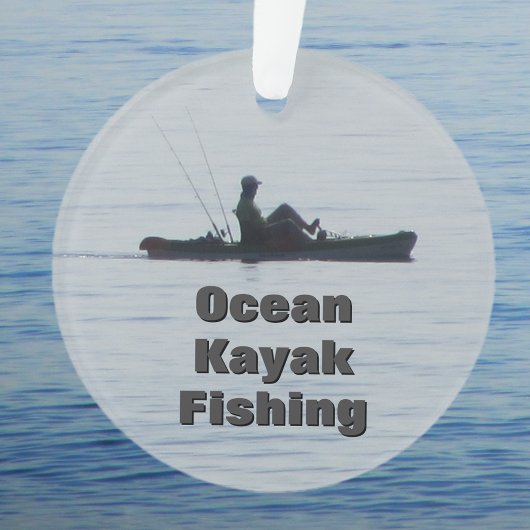 Ocean Kayak Fishing Black Silhouette Kayaking Blue