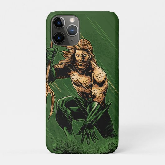 Ocean King Trident Warrior Dynamic Comic Art Case-Mate iPhone Case (Achterkant)