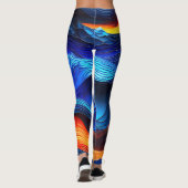 Ocean Lava "Aquaflame" Leggings (Achterkant)