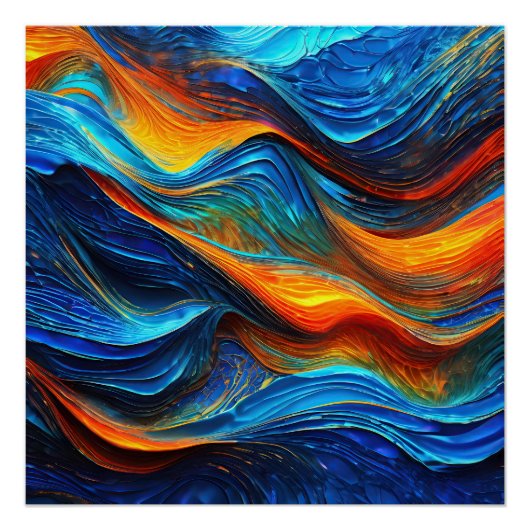 Ocean Lava "Pyroquatic" Perfect Poster (Voorkant)