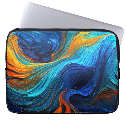 Ocean Lava "Tempestial" Laptop Sleeve (Voorkant)