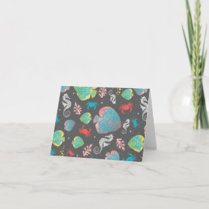 Ocean Life Blank Note Kaart
