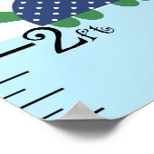 Ocean Life Blue Whale Growth Chart Keep On 8x44! Poster (Hoek)