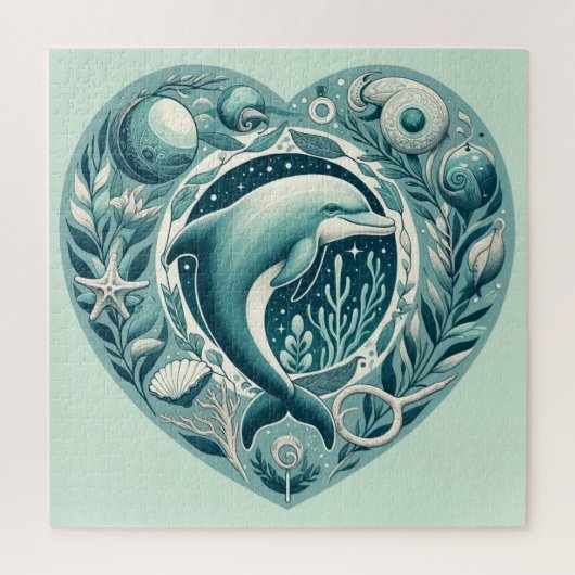 Ocean Life Dolphin Legpuzzel (Verticaal)