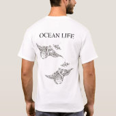 OCEAN LIFE manta-rays T-shirt (Achterkant)