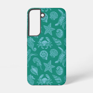 Ocean Life Pattern - Zee esthetisch Samsung Galaxy Hoesje