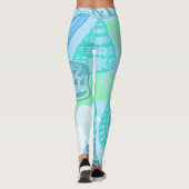 Ocean Life Seamless Pattern Leggings  (Dos)