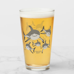 Ocean Life Squad® Shark Design voor Ocean Lovers Glas