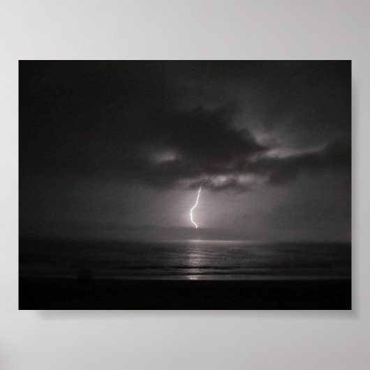 Ocean Lightning Storm 2 Poster (Voorkant)