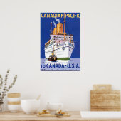 OCEAN LINER EMPRESS OF BRITANNIA POSTER (Keuken)