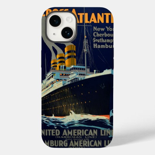 OCEAN LINER EUROPE AMERICA Case-Mate iPhone CASE (Achterkant)
