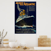 OCEAN LINER EUROPE AMERICA POSTER (Keuken)