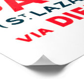 OCEAN LINER PARIS LONDON REIZEN POSTER (Hoek)