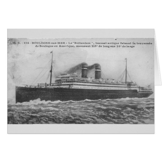 Ocean liner Rotterdam 1910 (Devant horizontal)