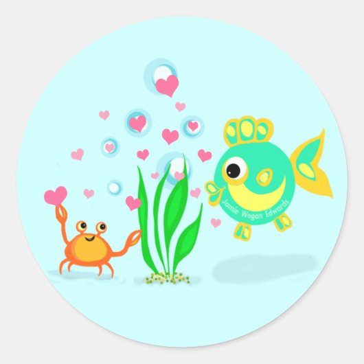 Ocean Love Beach Stickers (Voorkant)