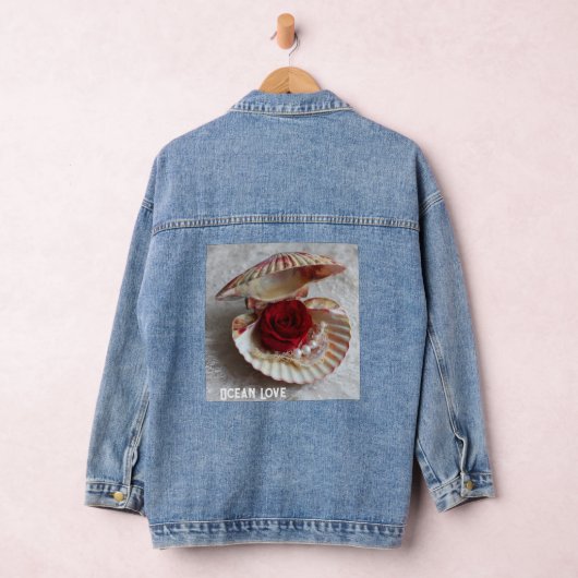 Ocean Love Denim Jacket – Seashell, Rose & Pearl O (Hangar)