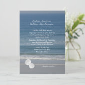 Océan Love, Sand Dollar Faire-part de mariage (Debout devant)