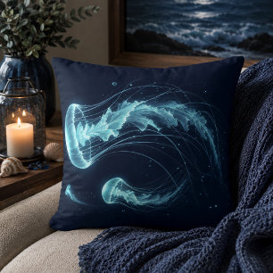 Océan Lumineux : Coussin de Jetée Inspiré des Médu