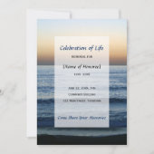 Ocean Memorial Celebration of Life invitation (Devant)