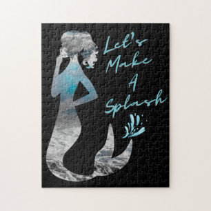 Ocean Mermaid Laten we een plash maken Legpuzzel