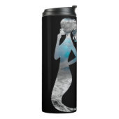 Ocean Mermaid Laten we een plash maken Thermosbeker (Gedraaid links)