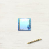 Ocean Mermaid Tail Aangepaste Post-It Notes (Op bureau)