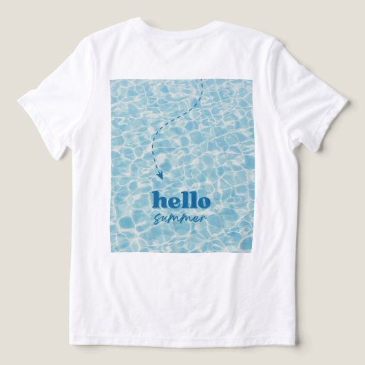 Ocean Mind – Born to Float Tri-Blend Shirt (Design achterkant)