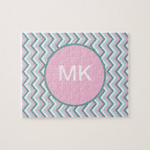 Ocean Mist Chevron Pattern Legpuzzel