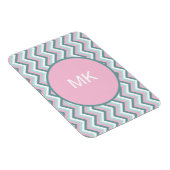 Ocean Mist Chevron Pattern Magneet (Rechterzijde)