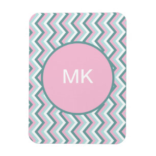 Ocean Mist Chevron Pattern Magneet