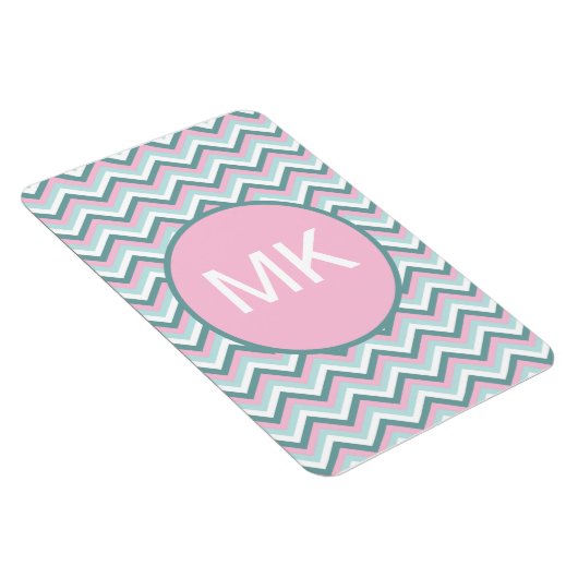 Ocean Mist Chevron Pattern Magneet (Rechterzijde)