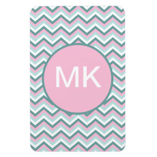 Ocean Mist Chevron Pattern Magneet
