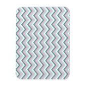 Ocean Mist Chevron Pattern Magneet (Verticaal)
