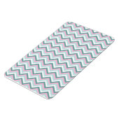 Ocean Mist Chevron Pattern Magneet (Linkerzijde)